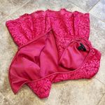 J.Crew  Peplum Barbie Pink Lace Scoop Neck Sleeveless Blouse Tank Size 2 Stretch Photo 4