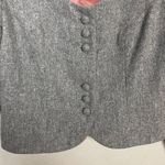 Vintage 1960s Cropped Blazer Jacket 3/4 Length Sleeves Women Carlette Twee Gray Photo 4