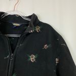 Woolrich  | Fleece Zip Up Sweatshirt Pine Cone Embroidery Polartec Womens XL Photo 1