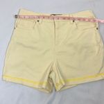 Gloria Vanderbilt  Butter Yellow High Waisted Shorts with Bow Accents pockets 8 Photo 5