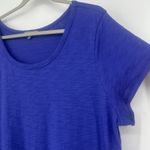 Habitat  Blue Midi Shirt Dress Minimalist Lagenlook Pocket Short Sleeve Size XL Photo 2