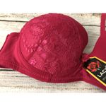 Lacy Bra 34B Pink Lace Underwire NWT 34 B 82614 Nylon Sexy Valentine Underwire Size undefined Photo 1