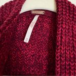 Free People HIGH HOPES OPEN CARDIGAN SWEATER PLUM BLOSSOM COMBO Photo 5