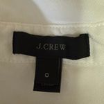 J.Crew Women's White Short Cap Sleeve Collar Button Up Shirt Blouse Top Size 0 Photo 2