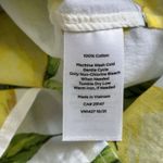 Talbots Women’s Lemon Blossom Print Cotton Button Front L/S Shirt Size Petite L Photo 6