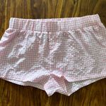 Edikted Pink Gingham Boxer Shorts Photo 0