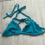 Aerie  Waffle Scalloped Triangle Bikini Top Photo 1