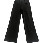 Old Navy Wide Leg Cropped Leggings Pants Womens Size Medium Black White Logo Photo 0