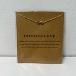 Infinite Love Infinity Loop Symbol Adjustable Gold Necklace Photo 3