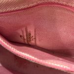 Dooney & Bourke  Monogram Canvas Leather Trim Satchel Bag Cream Beige Pink Liner Photo 7