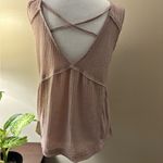 Pink/Lavender Ribbed Tank Top with V Photo 12