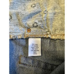 SO  Women's Wide Leg High Rise Button Fly Blue Jeans - Size 15/32 Distressed Photo 3