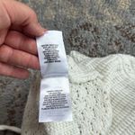 Shyanne  Tie Front Knit Sweater Tank White Large Photo 9