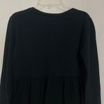 ZARA  Pullover Black Tiered Sweater Size Small Photo 6
