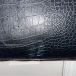 Bob Mackie Tote Large Faux Crocodile Leather Black Tote Bag Travel Tote Photo 2