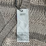 Esprit Womens Vintage Striped Knit Grey Silver Cardigan Sweater Top Deadstock M Photo 2