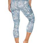 Gaiam Urban Chic Willow High Rise Workout Yoga Om Capri Leggings Green L Photo 15