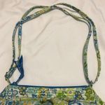 Vera Bradley English Meadow Small Y2K Bag Baguette Shoulder Crossbody Green Blue Photo 2