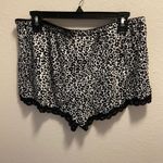 Rene Rofe Leopard Sleep Tank & Sleep Short With Lace Trim Size XL New W/O Tag Black Photo 8