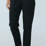 Diane Von Furstenberg  DVF Wool Blend Dress Pants Straight Leg Size 6 Black Photo 0