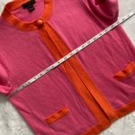 J.Crew  Pink and Orange 100% Cashmere Cardigan Photo 7