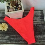 Fabletics  Orange Neon Noa High Cut Bikini Swim Bottoms NEW L Photo 3
