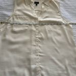 Talbots XL Nantucket Cream Sleeveless Button-Down Blouse Photo 4
