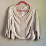 Miss Me  size small beige sweater Photo 0