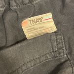 TNA Medium size shorts with cotton rope waist tie linen cotton blend black color Photo 3