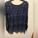 Johnny Was NWT  freedom tunic blue sz medium‎ Photo 3