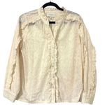 Cleobella  Freya Button Down Embroidered Blouse Cream Small Womens Photo 3