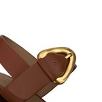 Aerosoles Aerosole Chamber Platform Block Heel Sandal Sz 10 brown Raffia Boho Chic Retro Photo 3