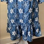 ICE embroidered shift dress Blue Size 2 Photo 2
