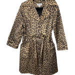 Preston & York  Animal Print‎ Belted Trench Coat Women's Size 8 Photo 0