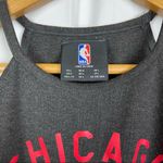 Nba 🩶 Chicago Bulls Grey Playmaker Halter Cropped Tank Top Photo 2