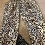 ATM pull on animal print silk pants M Brown Size M Photo 3