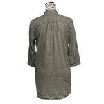 Esprit  De Corp Army Green Utility Tunic Mini Dress Size 6 – Sheer Gorpcore Boho Photo 4