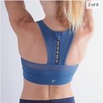 Zyia  Active All Star Bra Teal Blue athletic exercise workout sports bra sz M Photo 6