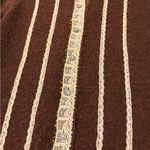 Free People  Brown Cardigan with Embellished Trim Photo 9