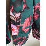 Anthropologie Cartonnier Floral Print Blazer Size 6 Green Photo 3
