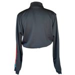 Urban Outfitters Minga London Rainbow Striped Crop 1/4 Zip Black Top Sz S Photo 5