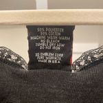 Vintage 90s American Forever Wild Biker Harley Eagle Lace Trimmed Tank Black Size M Photo 2