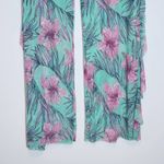 Love 83 Green and Pink Floral Sheer Beach Pants NWT Size 3XL Pull Photo 3