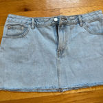 Glassons  Denim Mini Skirt Light Wash Photo 0