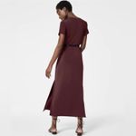 Spanx NWT  AirEssentials Mulberry Wine Maxi T-Shirt Dress Photo 3