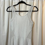 Love...Ady Love Ady White Mesh Sheer Mini White Dress Size M Photo 1