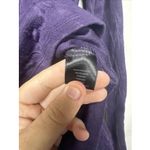 Vera Wang Simply Vera  Top XS Purple Long Sleeve  Knit Scoop Neck Photo 6