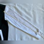 F & A Womens Black & White Long Sleeve Button Front Varsity Jacket Size Small Photo 4