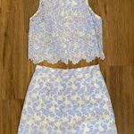 Soprano Light Blue Lace Floral Set  Photo 0