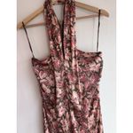 Veronica Beard  Alberta Halterneck Silk Blend Deep Ochre Multicolored Dress Sz 10 Photo 4